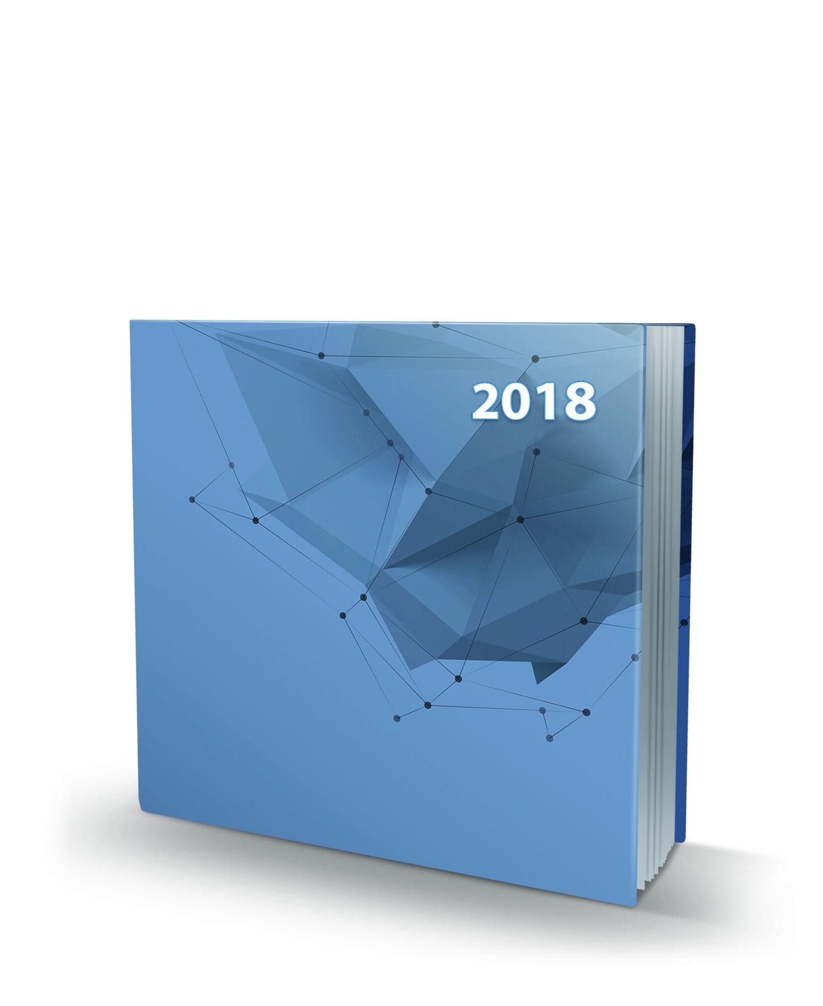 Тефтер 2018 със синя корица
