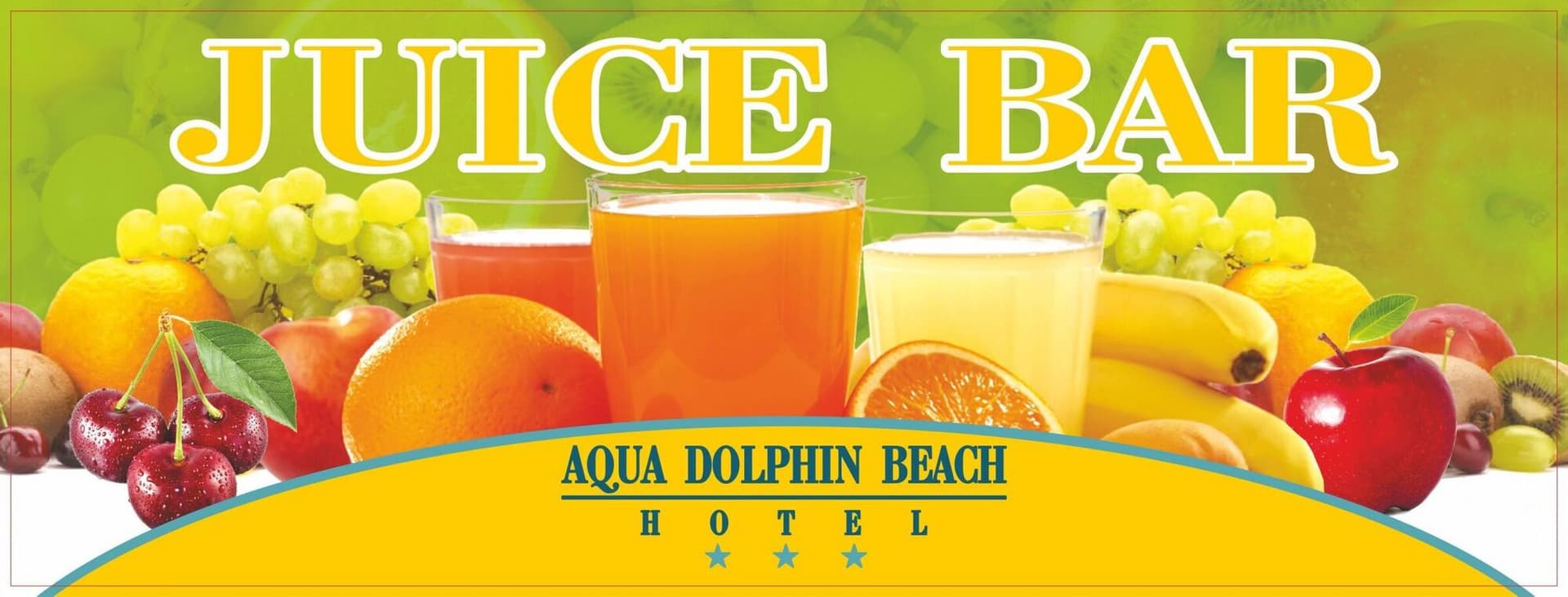 Фолио Juice Bar за хотел Aqua Dolphin Beach